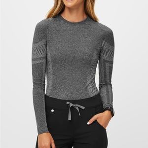 Figs Women’s Graphite Salta Seamless Longsleeve Underscrub